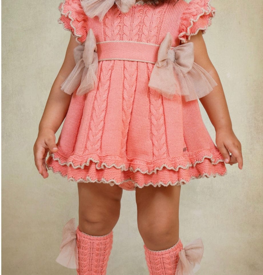 Rahigo - Four Piece Dress Set -  Coral