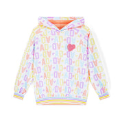 A DEE - Sisi Signature Summer Initial Print Hoody Cycling Short Set - White