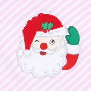 MAGNOLIA BABY -  Winking Santa Applique Pyjamas - Pink