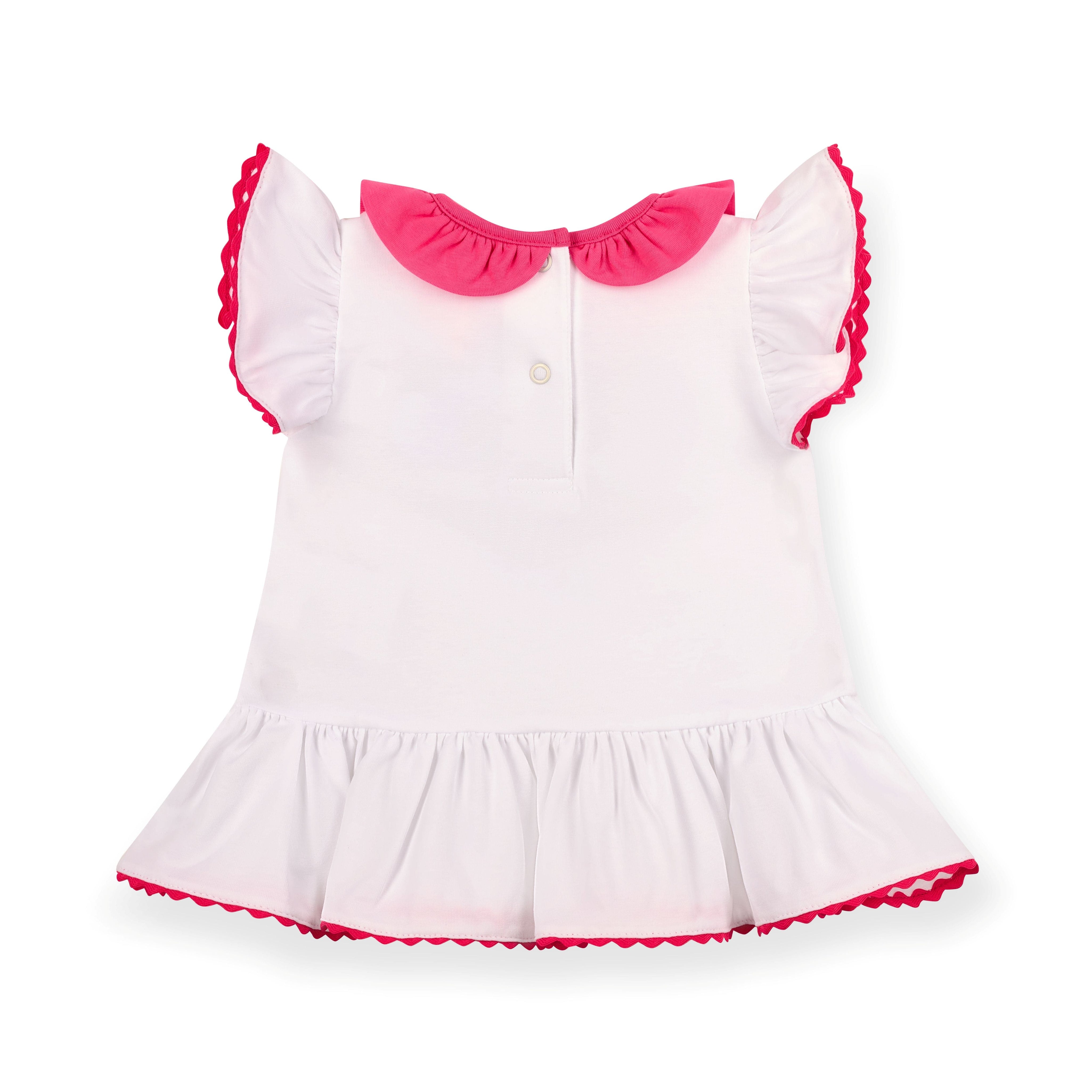 LITTLE A - Cutie Frutti Phoebe Cherry Legging Set - White