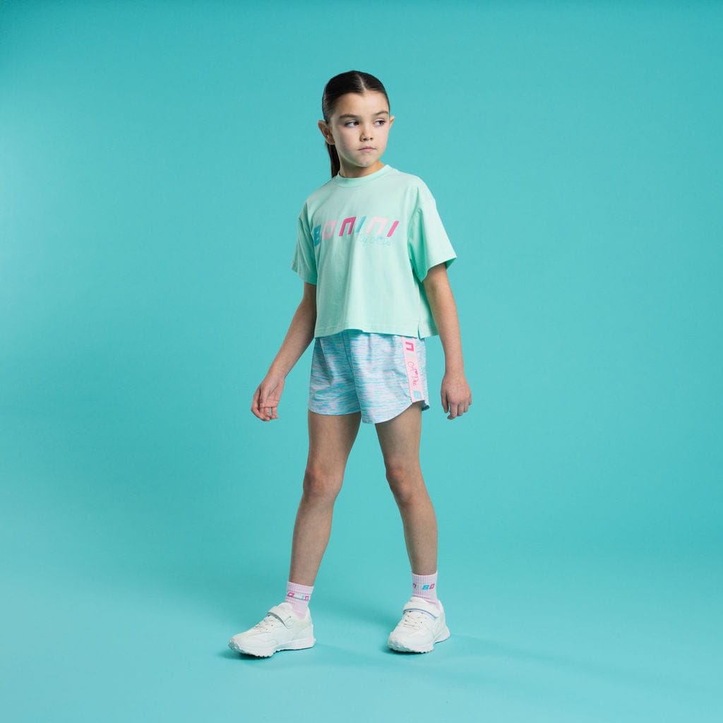 BONINI BY A DEE - Shine Cropped T & Spark Sport Shorts - Miami Mint