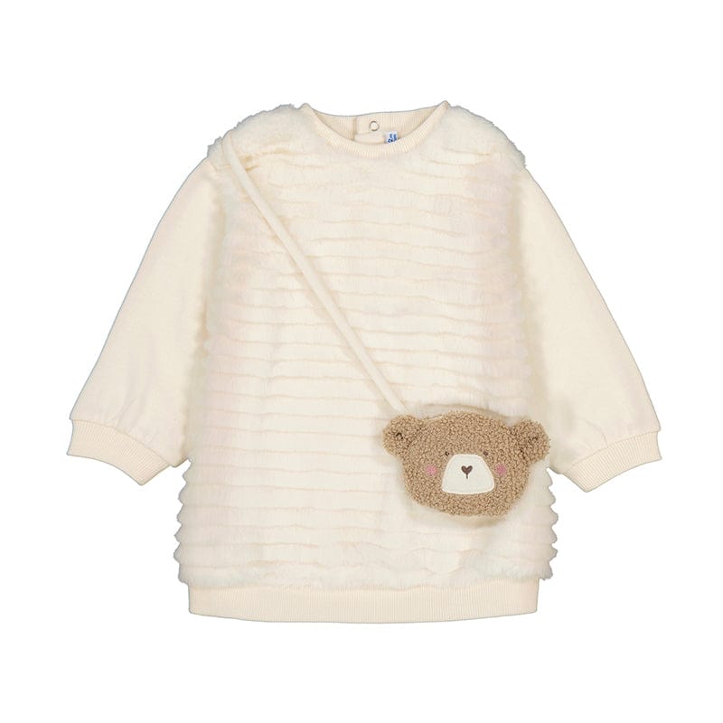 MAYORAL - Teddy Bear Handbag Dress- Cream