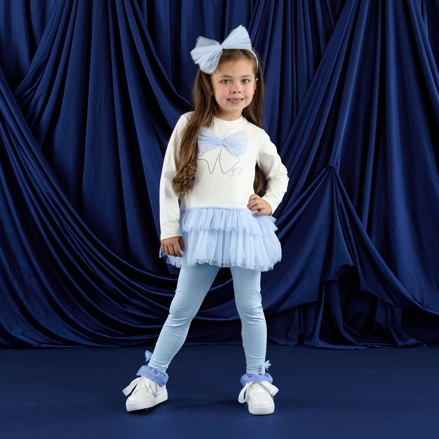 A DEE - Twilight Twirls Mila Tulle Legging Set - Vintage White