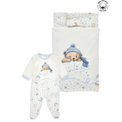 MONNALISA - Bear Two Piece Set - Blue