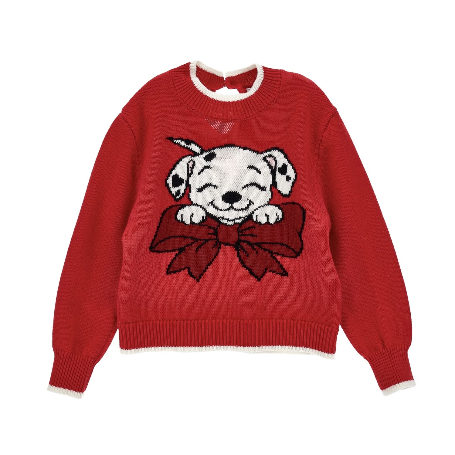 MONNALISA - Dalmatian Blouse, Jumper &  Skirt Set - Red