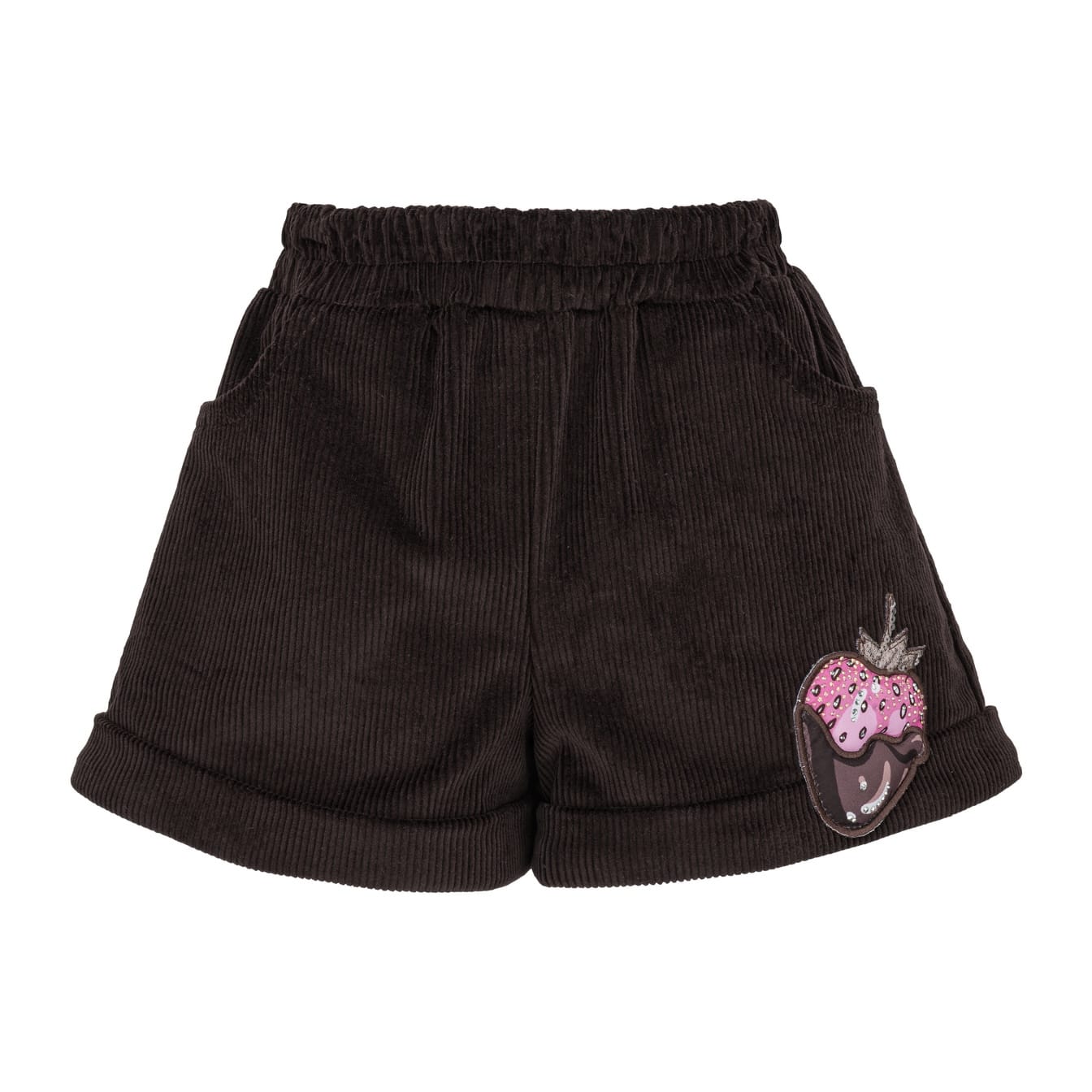 Daga - Chocolate Teddy  Sweatshirt Cord Short Set - Pink