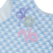 LAPIN HOUSE - Dog Tooth Pinafore Dress - Blue