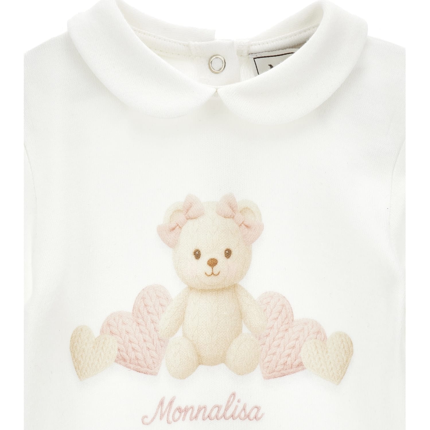 MONNALISA - Teddy  Babygrow  - Cream