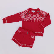 Rahigo - Four Piece Short Set -  Red