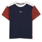 BOSS - Colour Block Three Piece Zip Hoodie Tracksuit Set  -  Navy