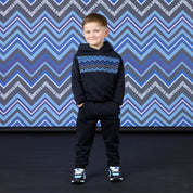 MITCH & SON - Winter Chevron Watson - Zig Zag Hoody Tracksuit - Black