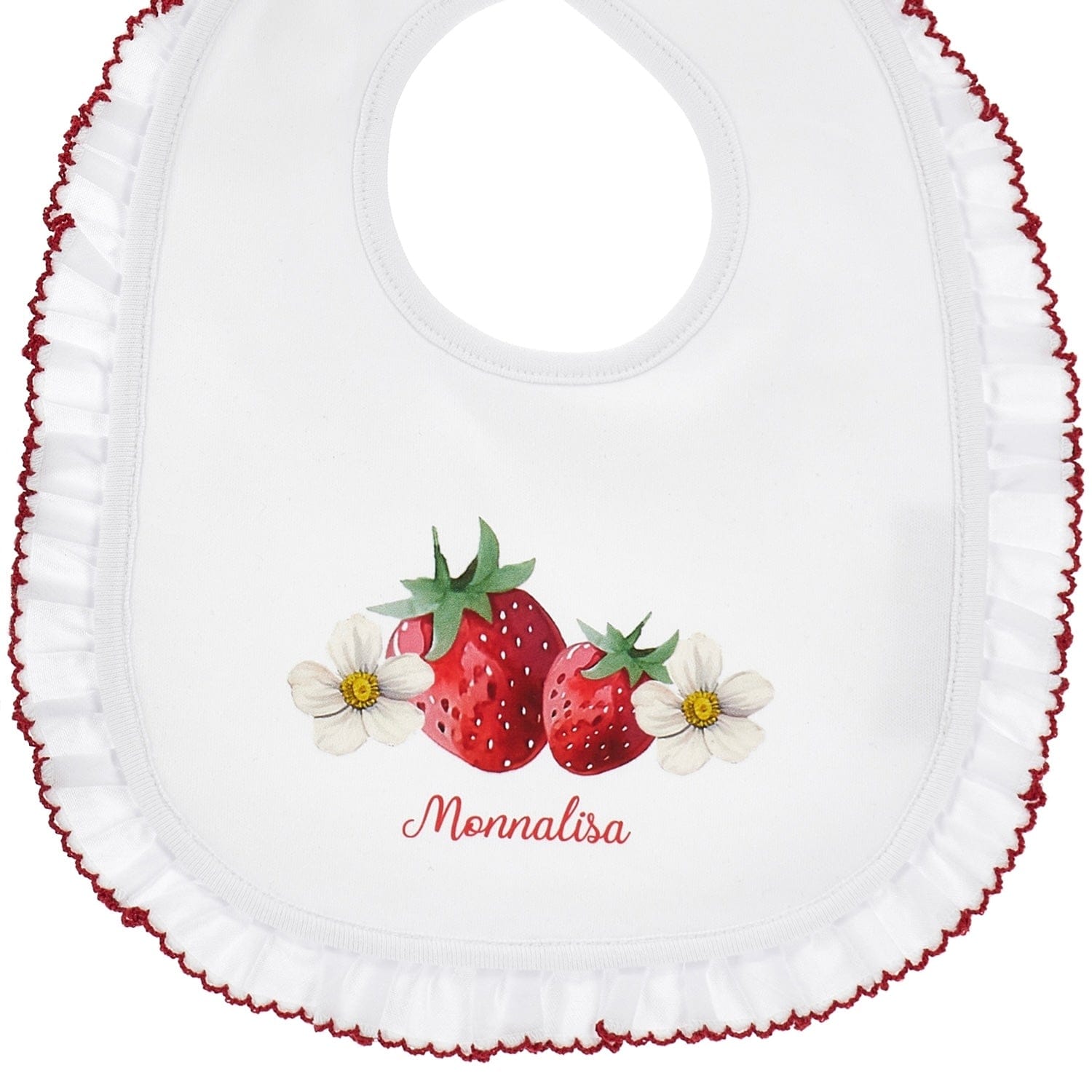 MONNALISA - Strawberry Three Piece Babygrow Set- White