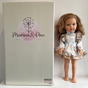 BABINE - Doll Blonde Hair Carousel Dress - Blue