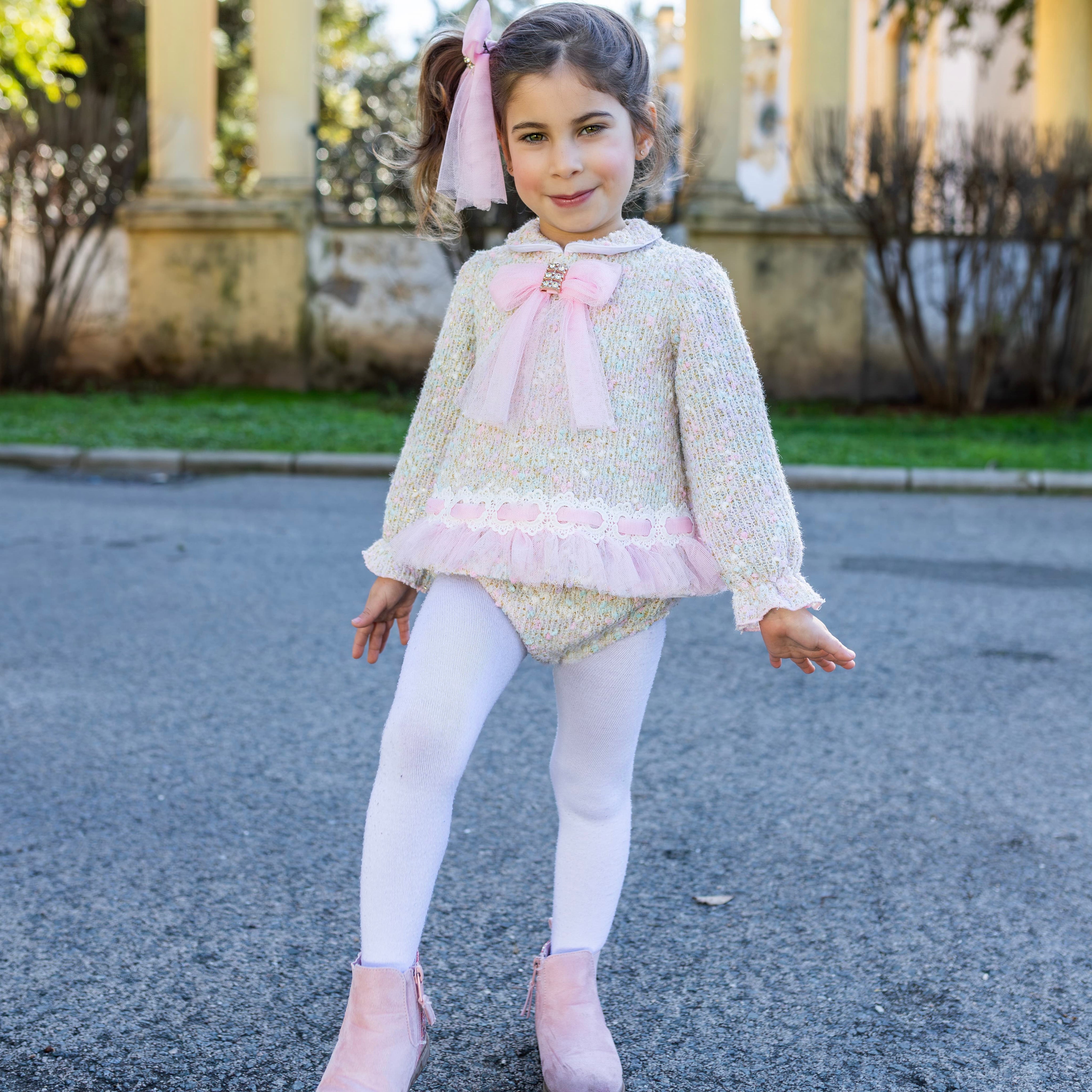 NAXOS - Tweed Baby Dress - Pink