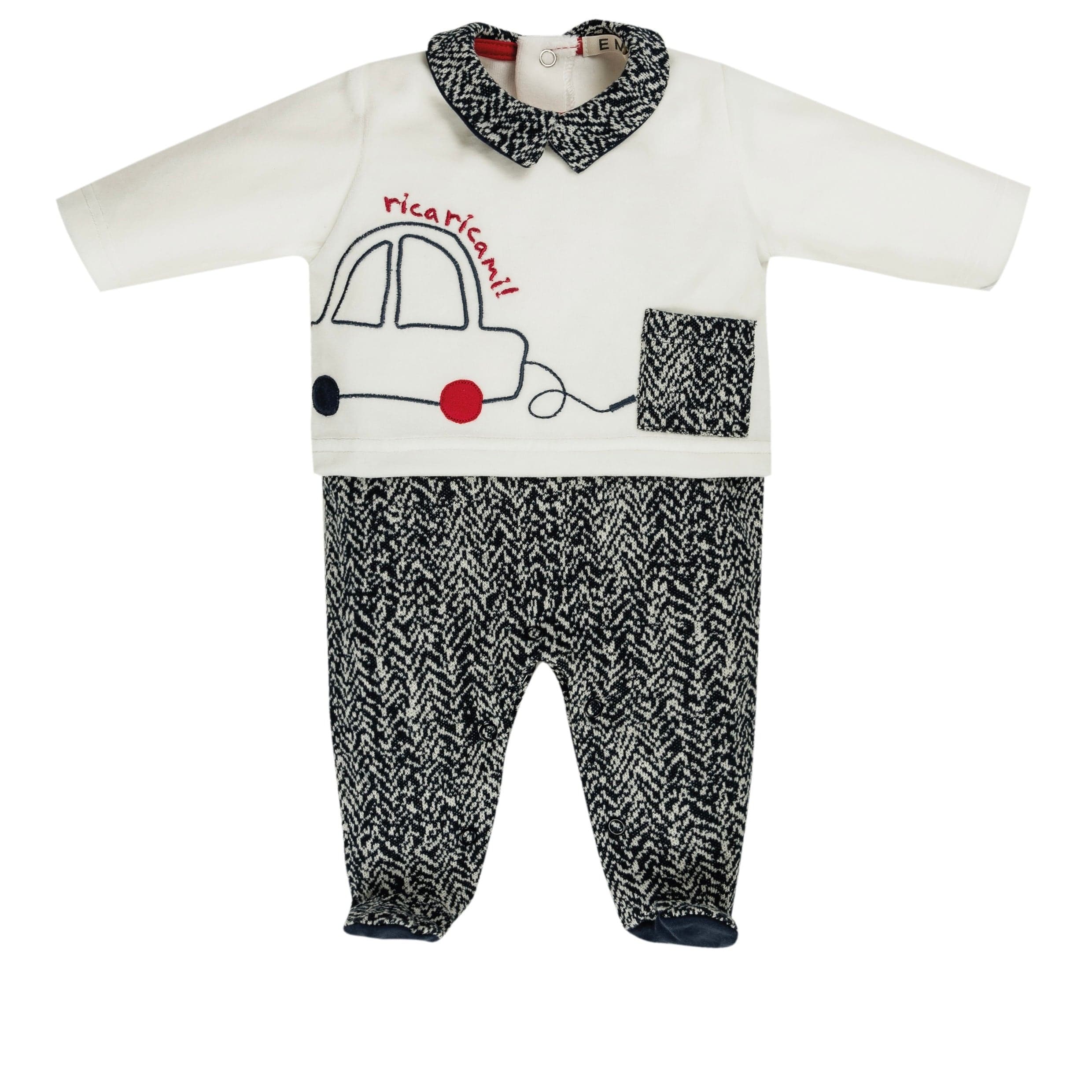 EVERYTHING MUST CHANGE - Car Babygrow - grey