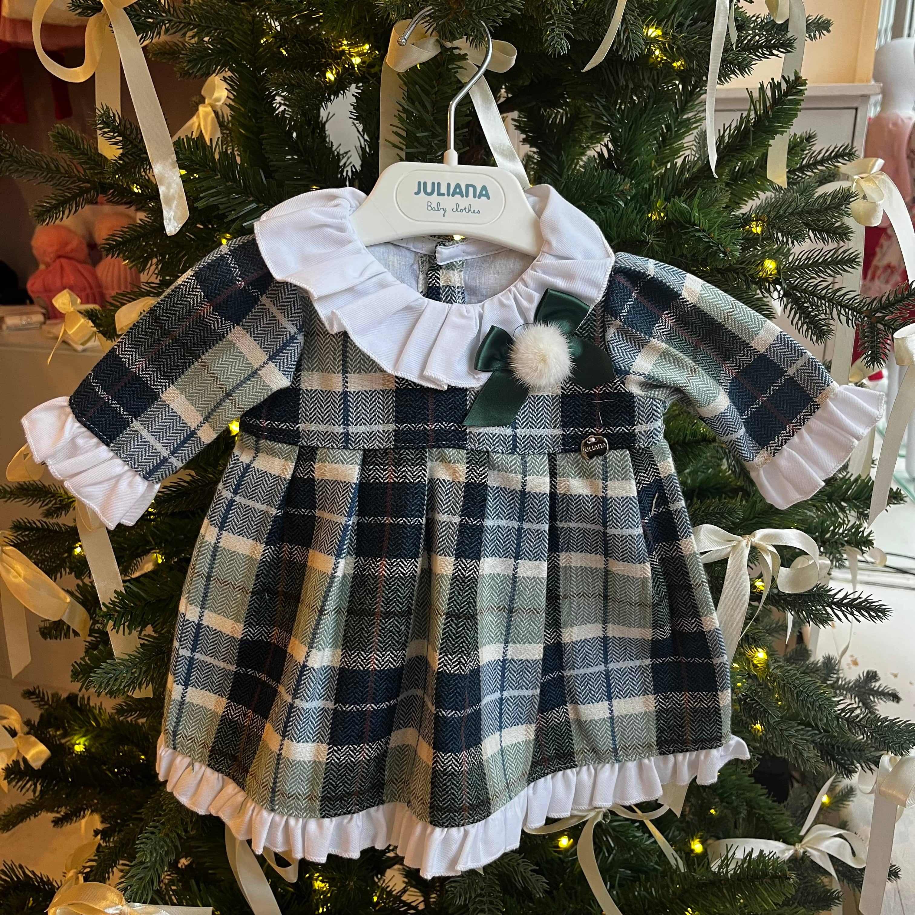 Juliana - Check Dress - Green