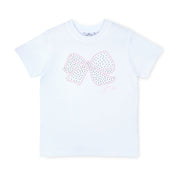 A DEE - Rose Bow-tique Chic Skort Set With Diamanté Bow - White