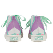 A DEE - Jazzy Popping Pastels Printed Canvas High Top- Lilac