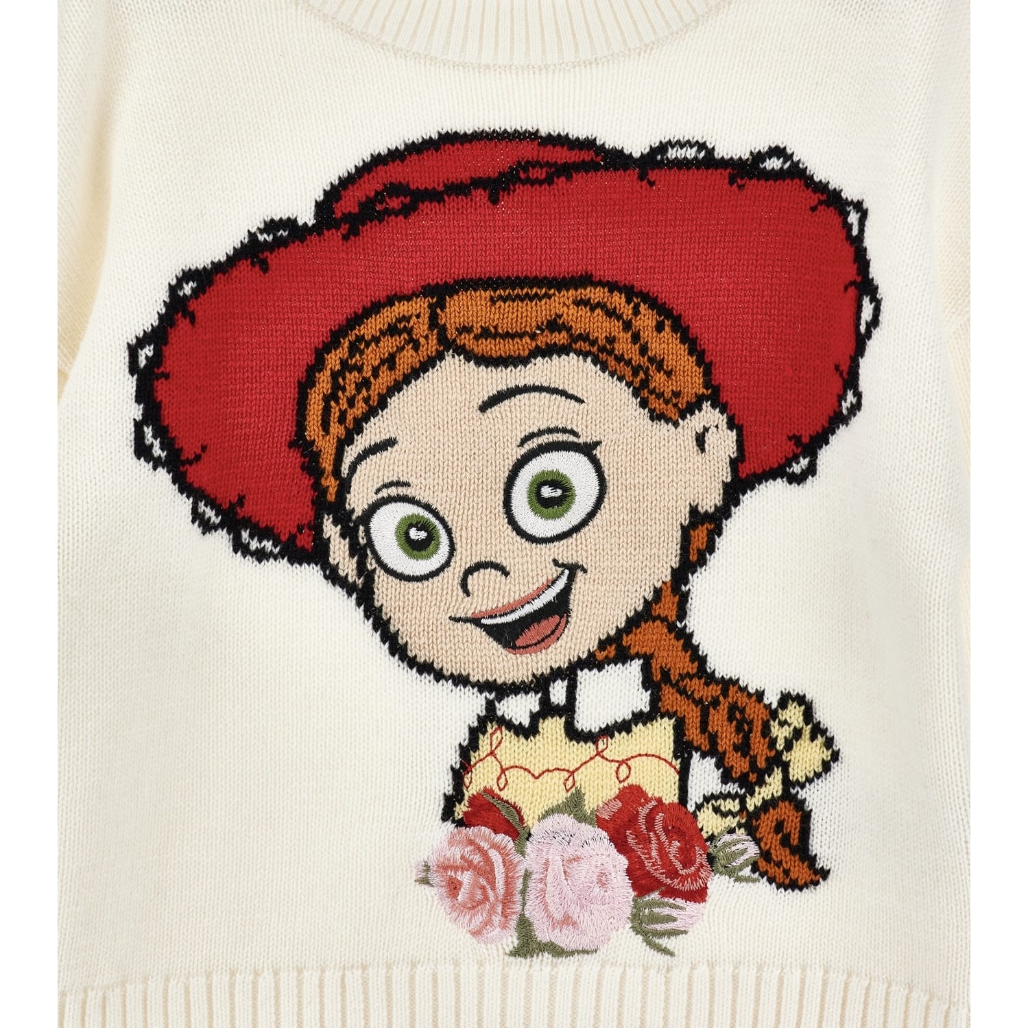 MONNALISA - Toy Story Blouse, Jumper & Denim Skirt Set - Cream