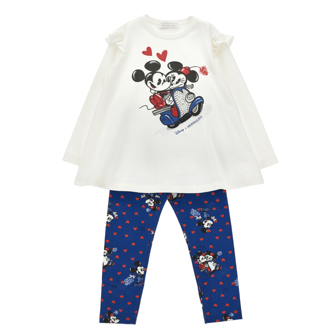 MONNALISA - Minnie Leggings Set - Blue
