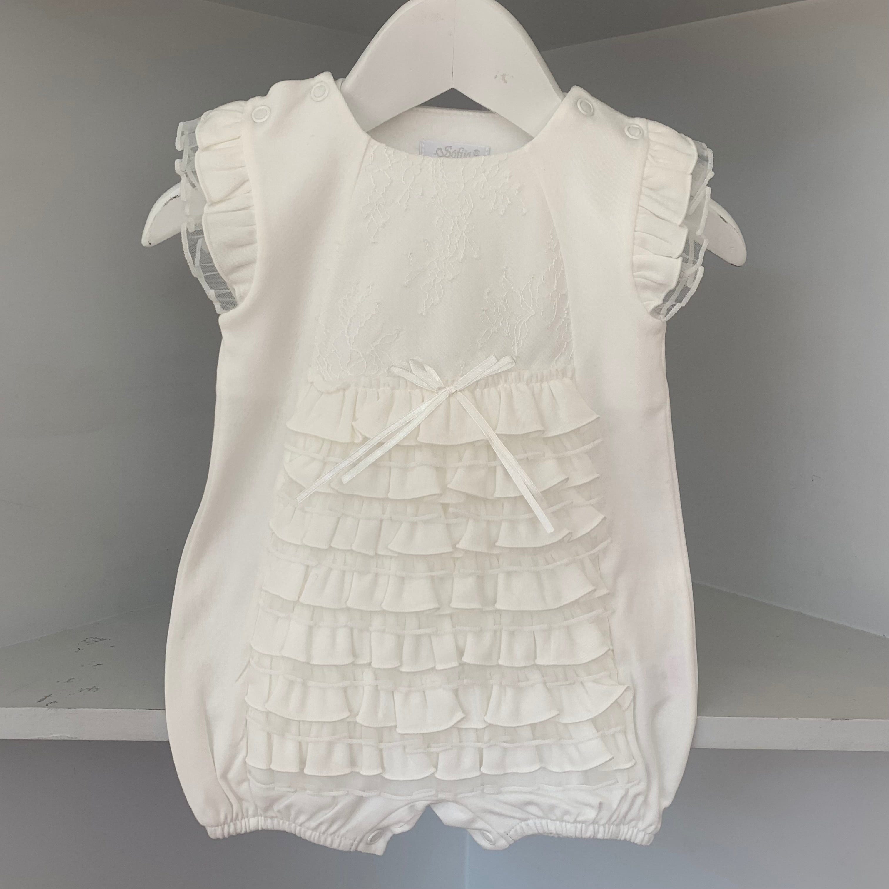 SOFIJA - Ruffle Romper - Cream