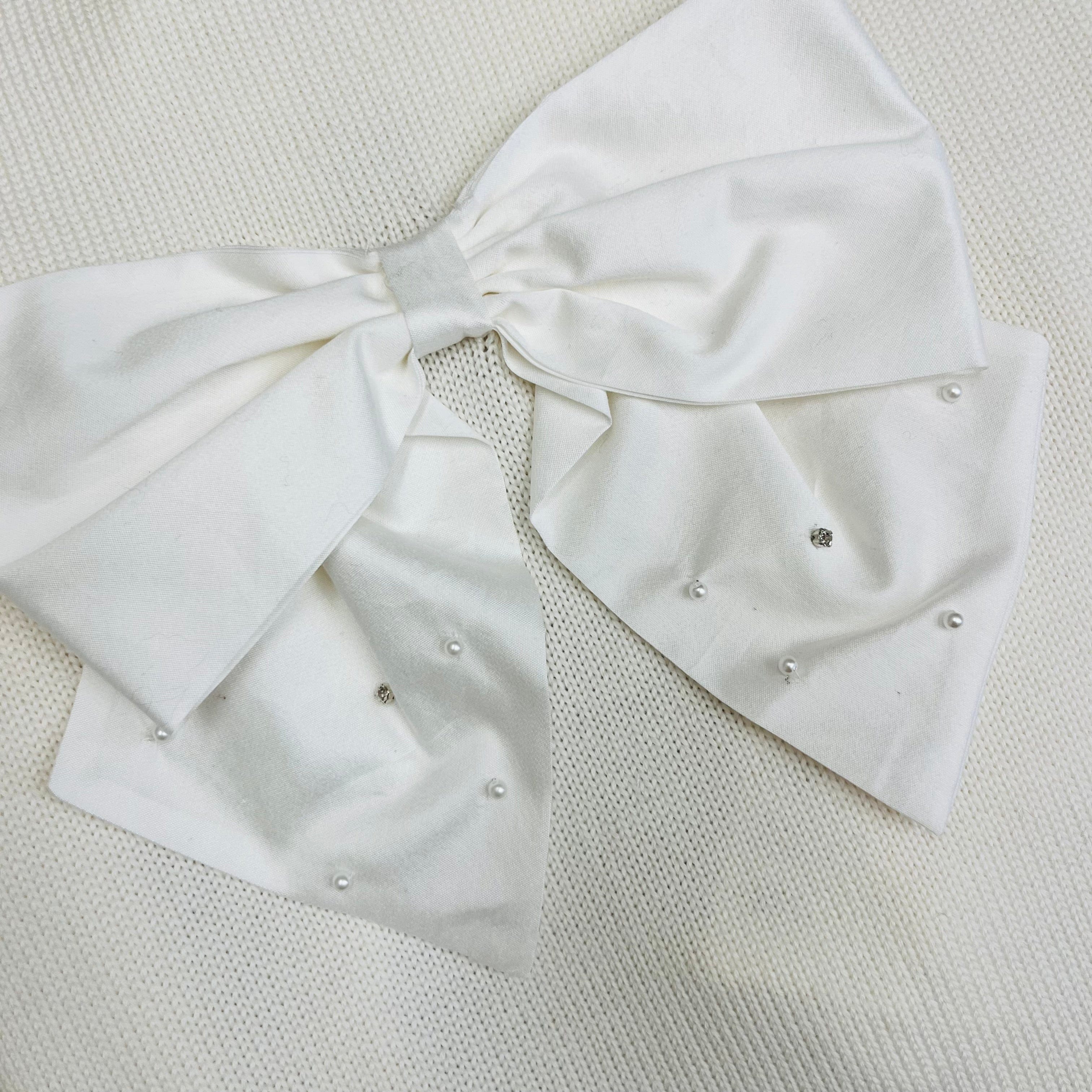 BIMBALO - Knitted Bow Blanket & Babygrow - Cream