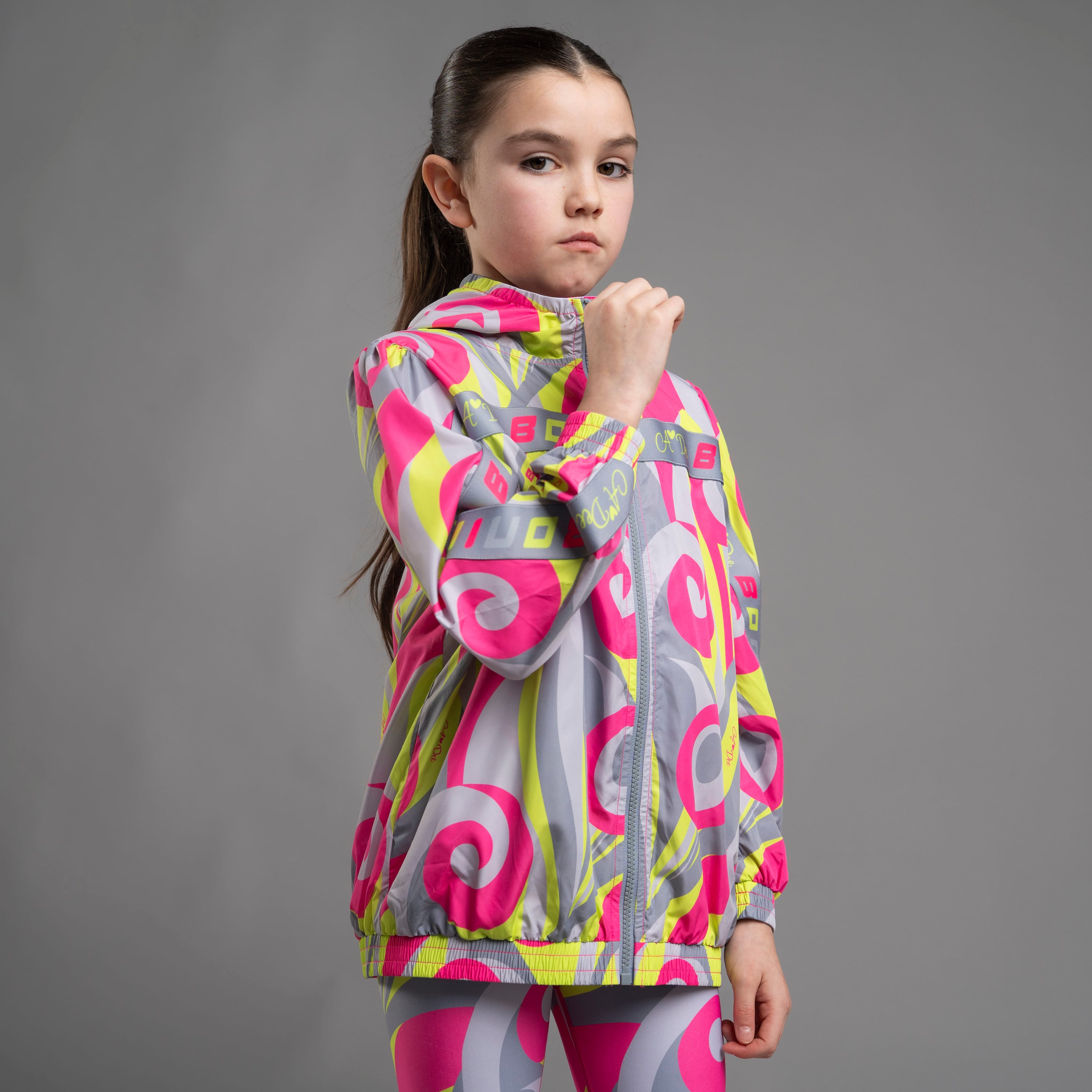 BONINI BY A DEE - Future Printed Tape Jacket - Hot Pink