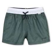 BOSS - Toddler Swim Short Logo Set - Green