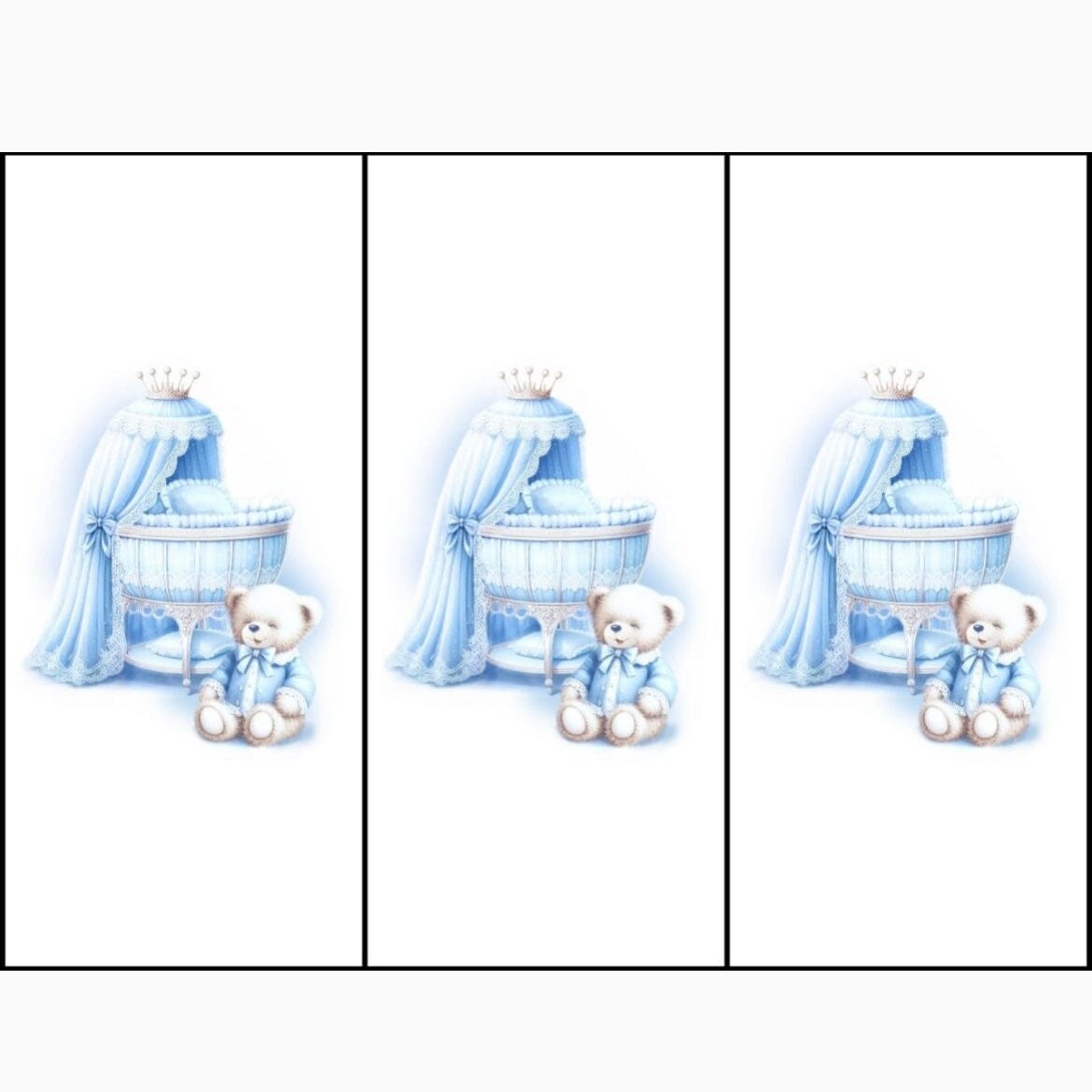 FIRST BABY - Royal Three Pack Muslin Set  - Blue