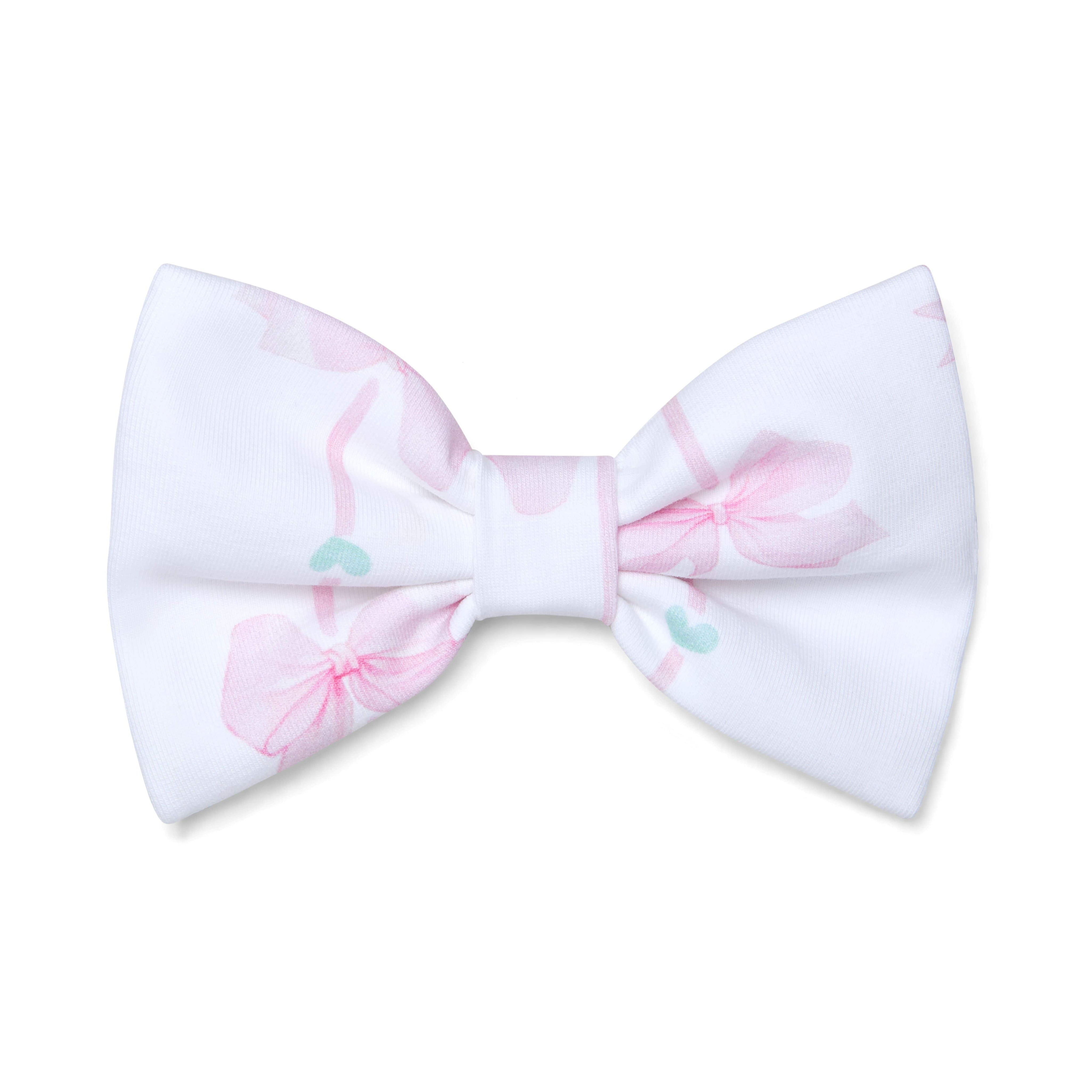 A DEE - Rosslyn Bow-tique Bows & Stripes Print Hairclip - White