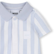 BOSS - Stripe Romper  -  Blue
