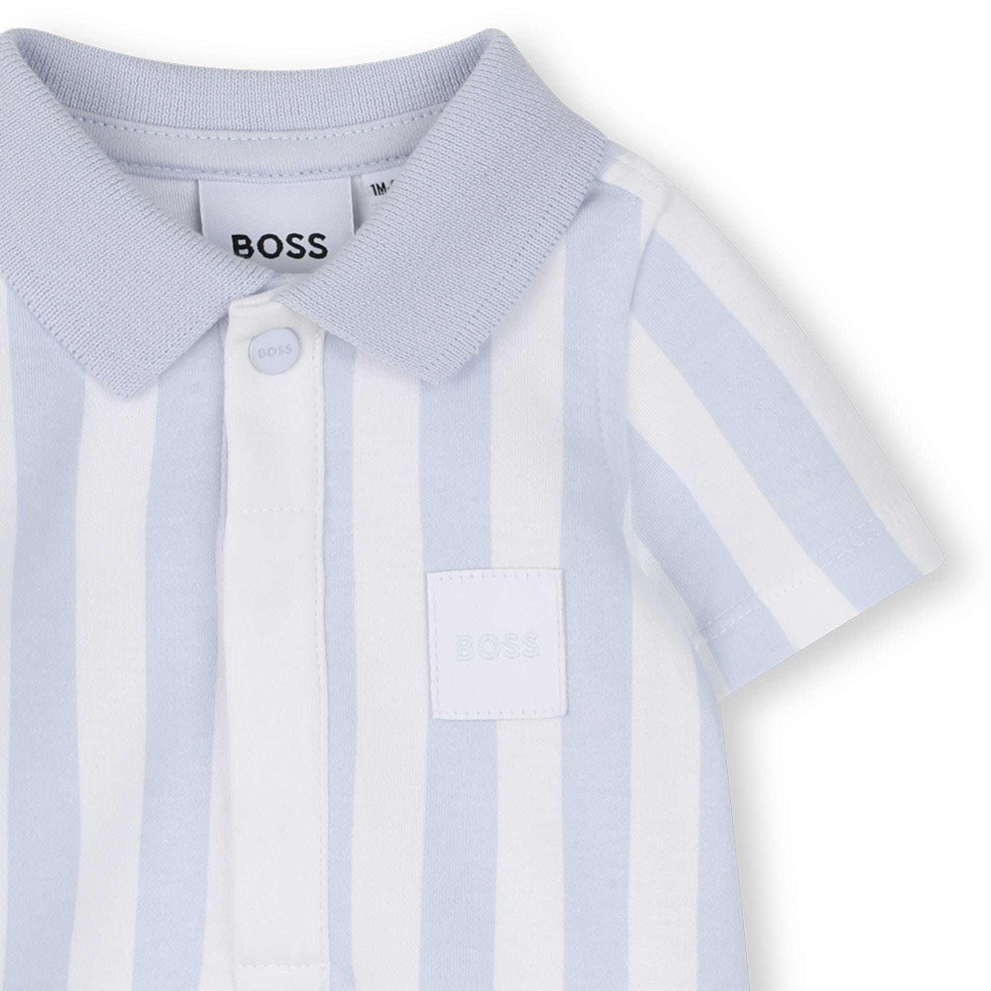 BOSS - Stripe Romper  -  Blue