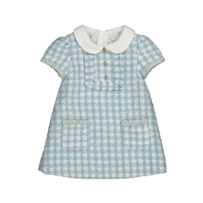 ABEL & LULA - Tweed Dress - Aqua