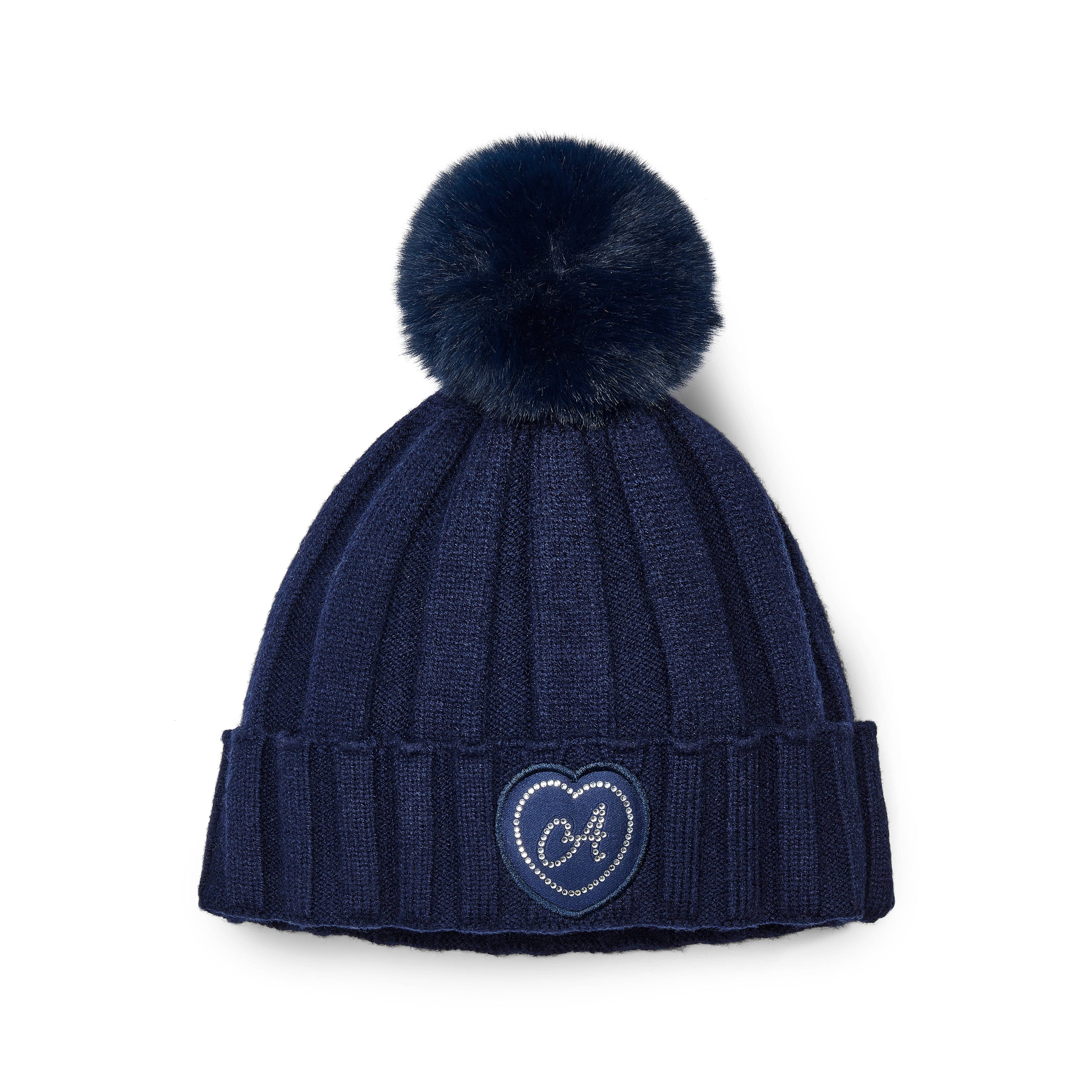 A DEE - Twilight Twirls Mallory Pom Pom Lurex Hat - Heritage Navy
