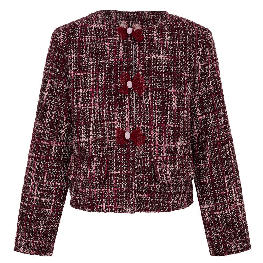 Daga - Fashion Street Three Piece Short Set - Burgundy