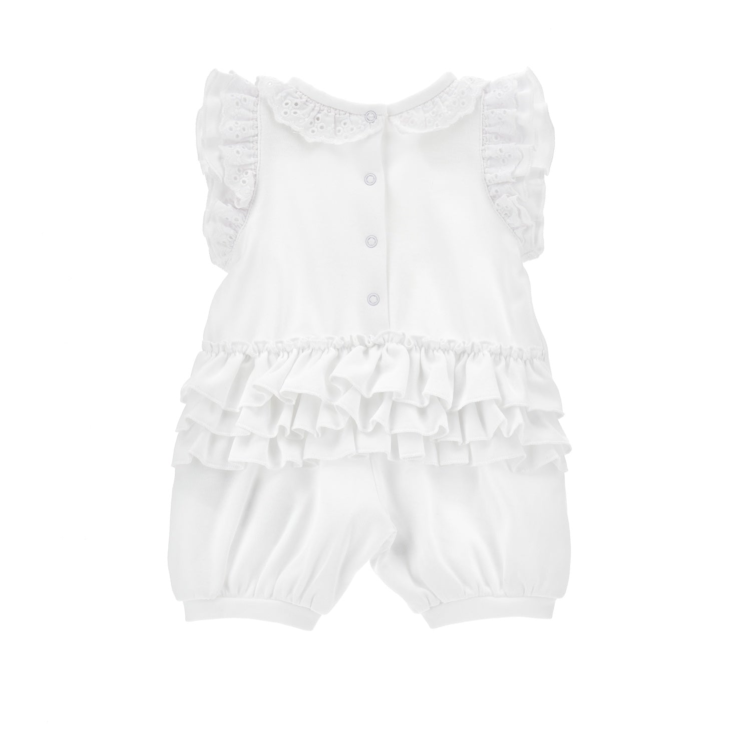 MONNALISA - Bow Romper - White