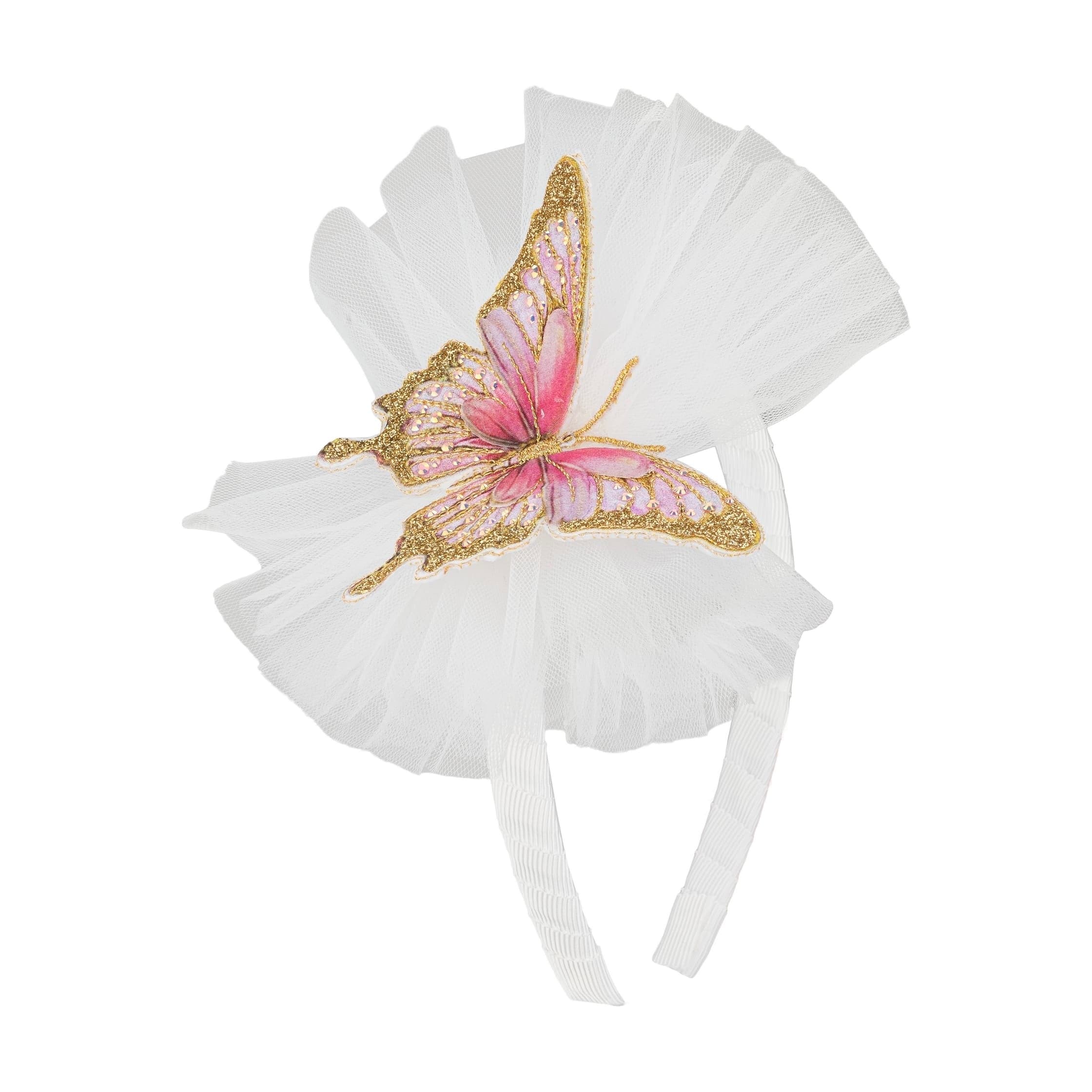 Daga - Twinkle Flight Embellished Hairband- White