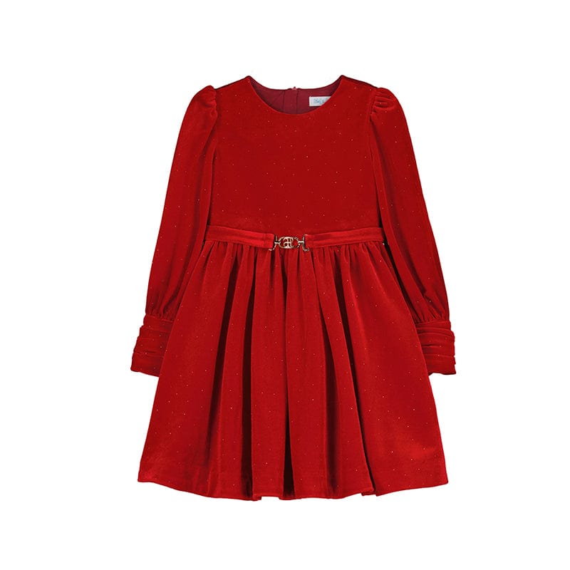 ABEL & LULA - Velvet Dress - Red