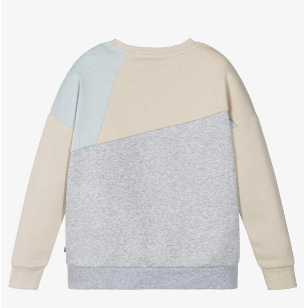 BOSS - Colour Block Sweatshirt  -  Sand