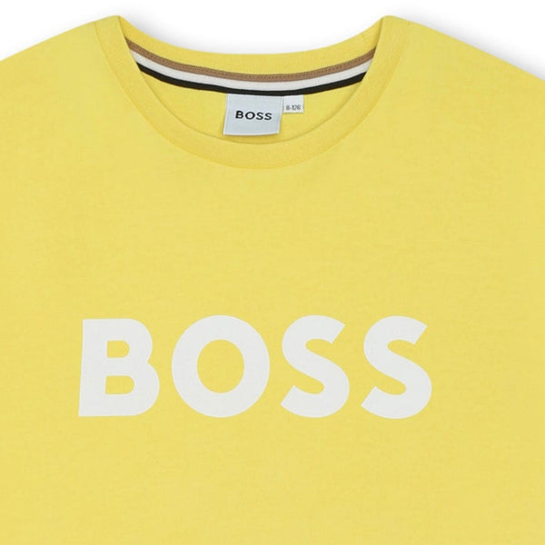 BOSS - Logo T Shirt - Yellow