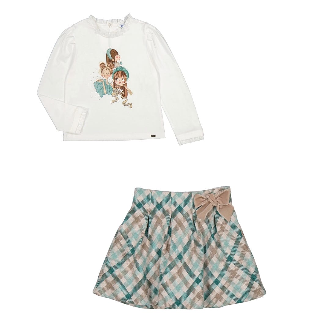 MAYORAL -  Girls Skirt Set - Jade