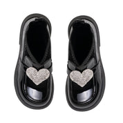 A DEE - Back To School Mary Jane Heart Sock Wellington - Black