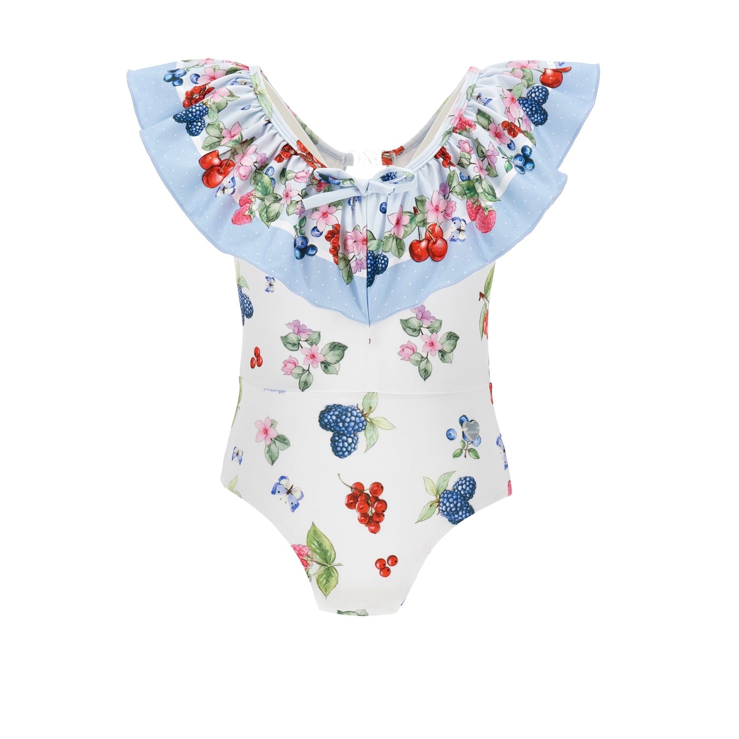 MONNALISA - Fruity Flowers Swimsuit - White