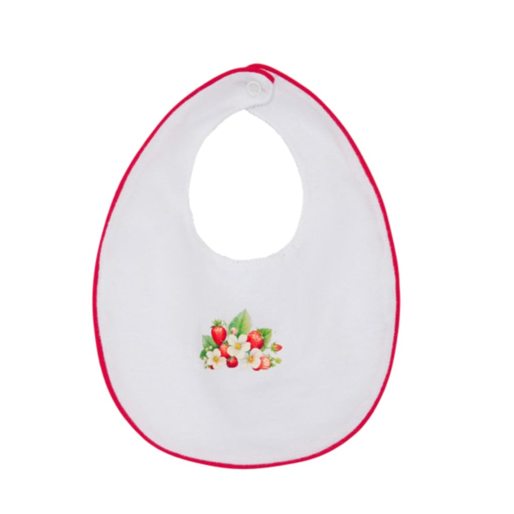 Piccola Speranza - Strawberry Bib - White