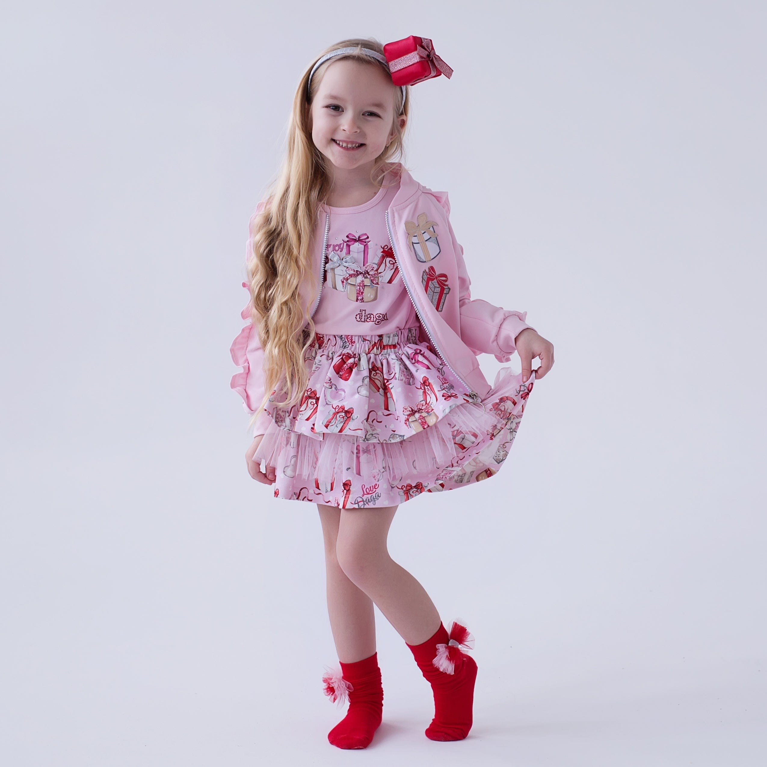 Daga - Magical Surprises  Two Piece Skirt Set - Pink