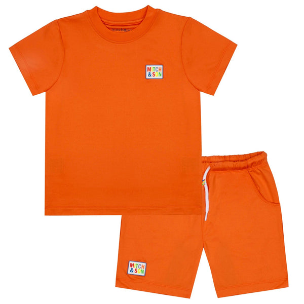 MITCH & SON - Vasco Primary Puzzles Poly Logo Short Set - Orange