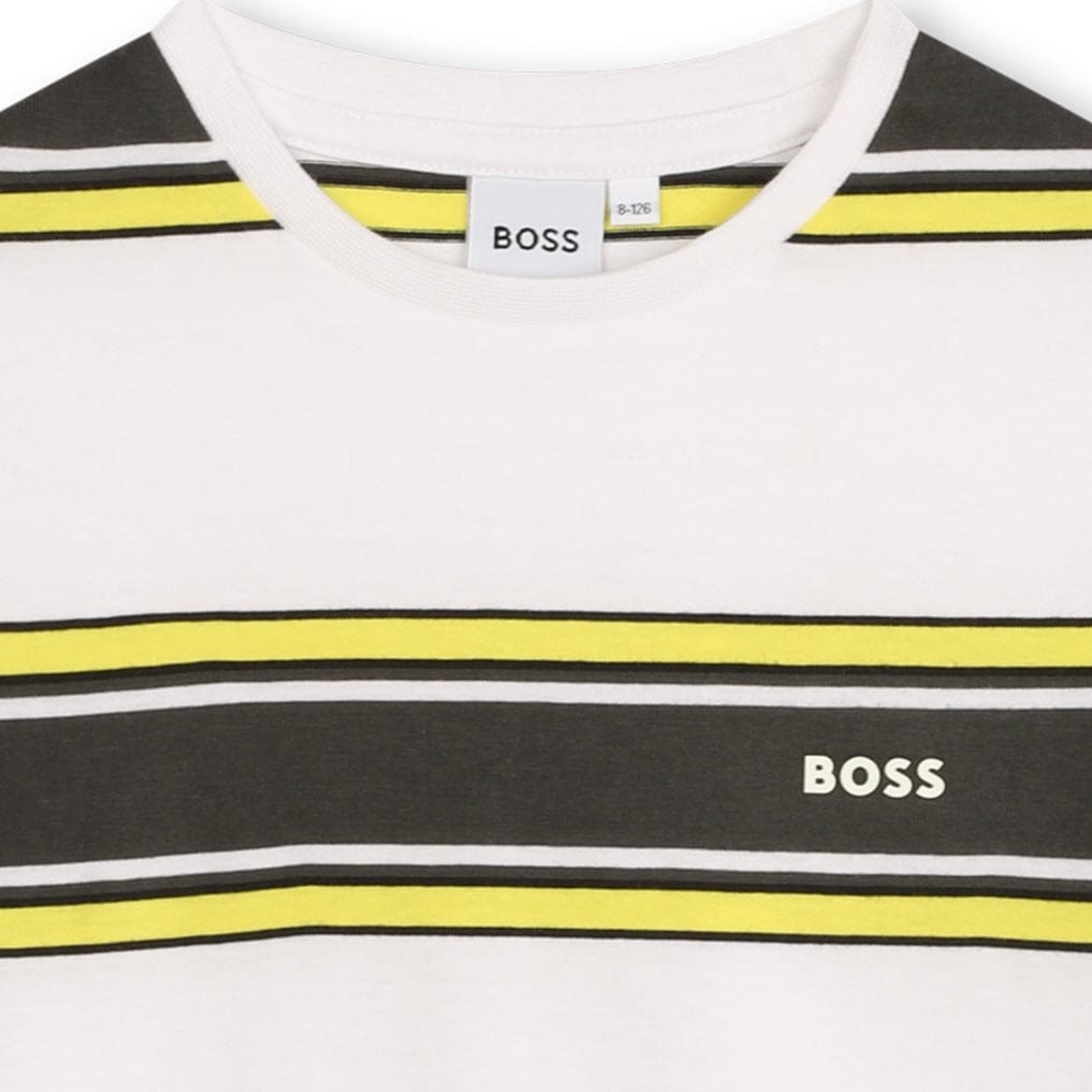 BOSS - Stripe T Shirt - Yellow
