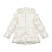 A DEE - Twilight Twirls Liliana Padded Jacket With Frill Heart Pockets - Snow White