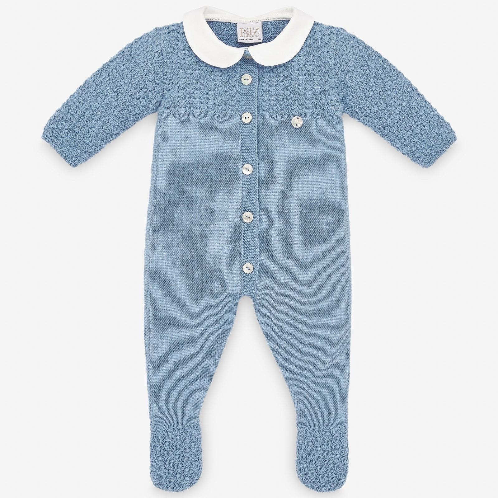 PAZ RODRIGUEZ - Knitted  Babygrow - Blue