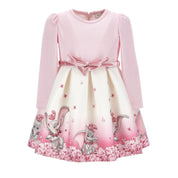 MONNALISA - Dumbo Belted Dress - Pink